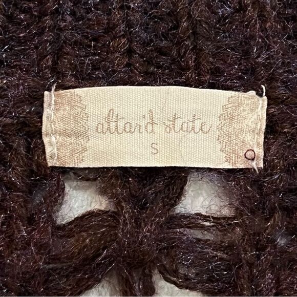 Altar’d State Distressed Open Knit Oversized Sweater Size Small - Picture 10 of 11